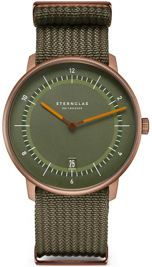 Sternglas Naos Edition 1905 Green Dial Green NATO Strap S01-NAT35-FI05