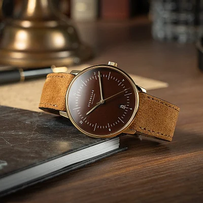 Sternglas Naos Edition Heritage Espresso Dial Brown Leather Strap S01-NAE21-WL02
