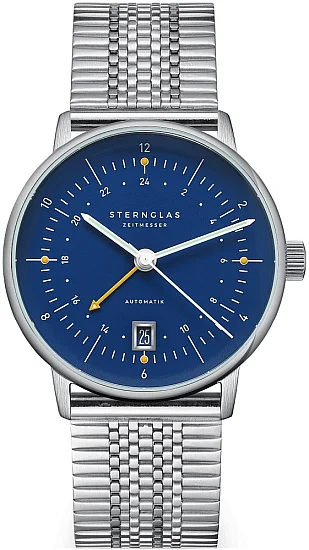 Sternglas Naos Pro Automatic GMT SuperSlim Bracelet S02-NG06-ME08