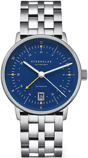 Sternglas Naos Pro Automatic GMT Steel Bracelet S02-NG06-ME13
