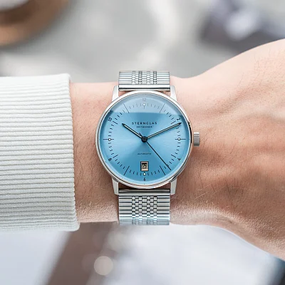 Sternglas Naos Pro Automatic SuperSlim Bracelet Edition Tuxberg S02-NPE45-ME08