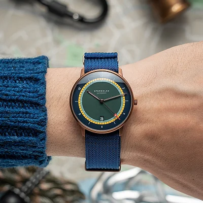 Sternglas Naos Quartz Argo Edition Blue NATO Strap S01-NAX48-FI08