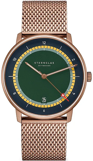 Sternglas Naos Quartz Argo Edition Rose Gold Mesh S01-NAX48-MI11