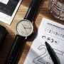  Zdjęcie 8 Sternglas Naos Quartz Big Date Black Leather Strap S01-NAG26-BR02