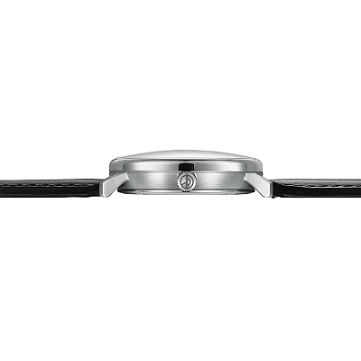 Sternglas Naos Quartz Big Date Black Leather Strap S01-NAG26-BR02