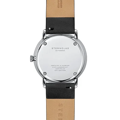 Sternglas Naos Quartz Date Black Dial S01-NA03-PR07