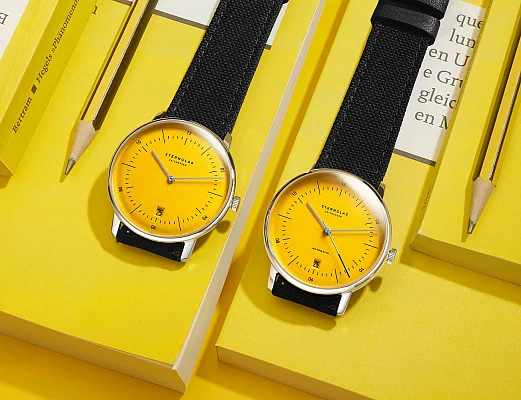 Sternglas Naos Quartz Date Edition Yellow S01-NAY23-NY01