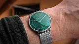  Zdjęcie 11 Sternglas Naos Quartz Date Green Dial Mesh S01-NA08-MI04