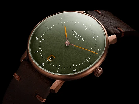 Sternglas Naos Quartz Date Limited Edition Bronze S01-NAR19-VI17