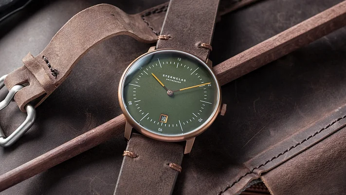 Sternglas Naos Quartz Date Limited Edition Bronze S01-NAR19-VI17