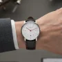  Zdjęcie 8 Sternglas Naos Quartz Date White Dial Black Strap Bremen Special Edition S01-NAH01-EB08