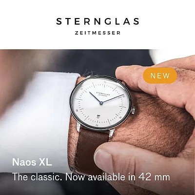 Sternglas Naos XL Quartz Date White Dial S01-NX01-PR04