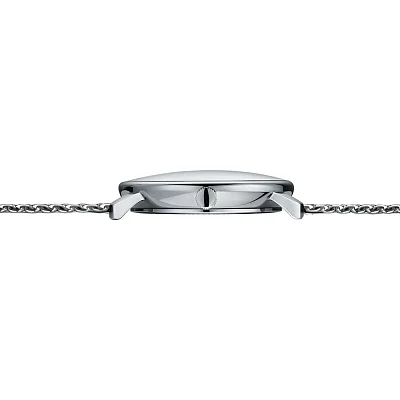 Sternglas Naos Quartz Date White Dial Mesh S01-NA44-MI04