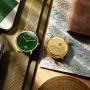  Zdjęcie 3 Sternglas Naos Quartz Edition Aventurine Green SuperSlim Bracelet Yellow Gold PVD S01-NAN41-ME09