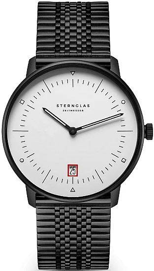 Sternglas Naos Quartz Edition Bauhaus III Limited Edition SuperSlim Bracelet S01-NAB15-ME11