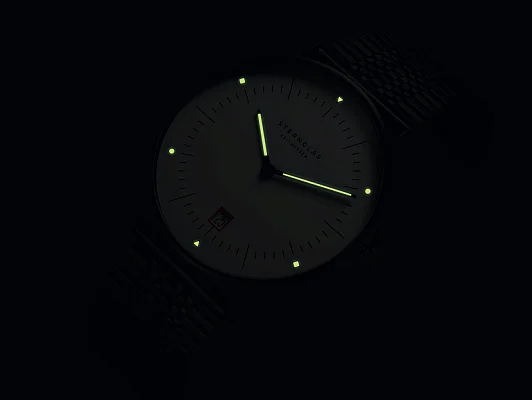 Sternglas Naos Quartz Edition Bauhaus III Limited Edition SuperSlim Bracelet S01-NAB15-ME11
