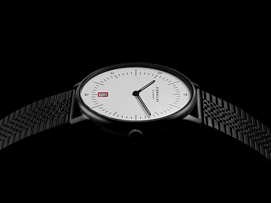 Sternglas Naos Quartz Edition Bauhaus III Limited Edition SuperSlim Bracelet S01-NAB15-ME11