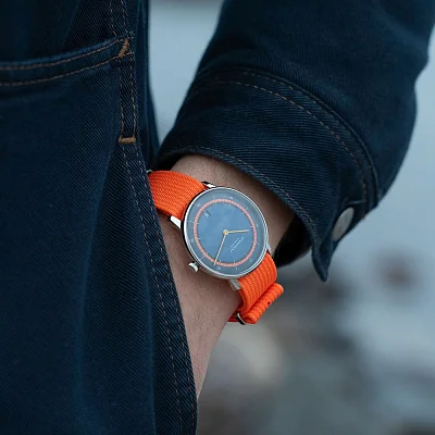 Sternglas Naos Quartz Edition Kuste Blue-Orange Dial Limited Edition S01-NAK06-FI02