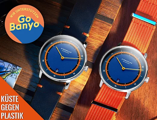 Sternglas Naos Quartz Edition Kuste Blue-Orange Dial Limited Edition S01-NAK06-FI02