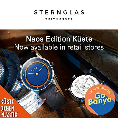 Sternglas Naos Quartz Edition Kuste Blue-Orange Dial Limited Edition S01-NAK06-EB05