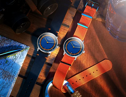 Sternglas Naos Quartz Edition Kuste Blue-Orange Dial Limited Edition S01-NAK06-FI02