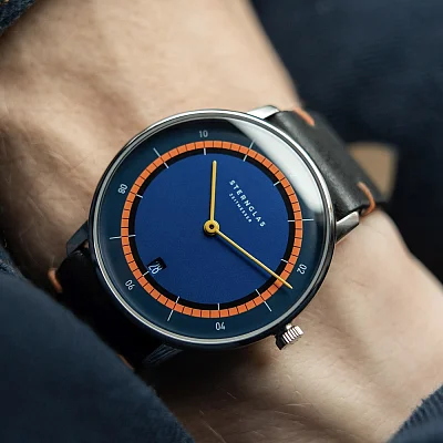 Sternglas Naos Quartz Edition Kuste Blue-Orange Dial Limited Edition S01-NAK06-EB05
