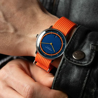 Sternglas Naos Quartz Edition Kuste Blue-Orange Dial Limited Edition S01-NAK06-FI02