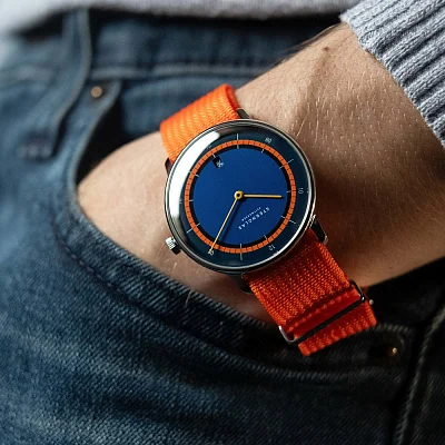 Sternglas Naos Quartz Edition Kuste Blue-Orange Dial Limited Edition S01-NAK06-FI02