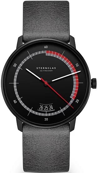 Sternglas Naos Quartz Edition Sport Black-Red Dial Limited Edition S01-NAS05-VI21