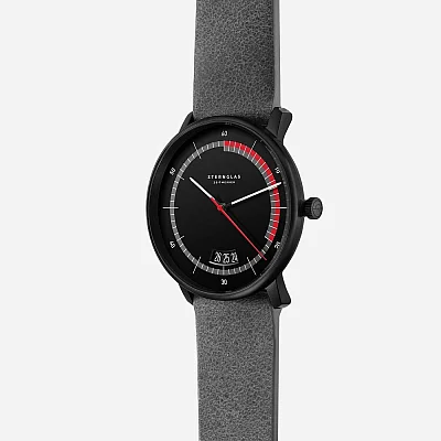 Sternglas Naos Quartz Edition Sport Black-Red Dial Limited Edition S01-NAS05-VI21