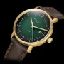  Zdjęcie 3 Sternglas Naos Solar Date Green Dial Brown Leather Strap S01-NS22-BR01
