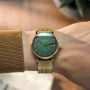  Zdjęcie 2 Sternglas Naos Solar Date Green Dial Gold PVD Bracelet S01-NS22-ME09