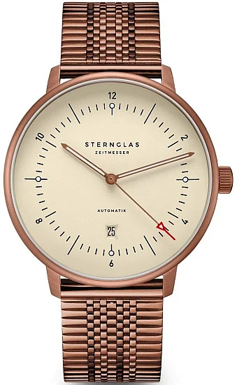 Sternglas Naos XL Automatic Alabaster Bronze SuperSlim Bracelet S02-NX42-ME10