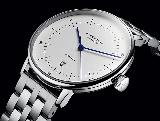 Sternglas Naos XL Automatic Date White Dial S02-NX44-ME13