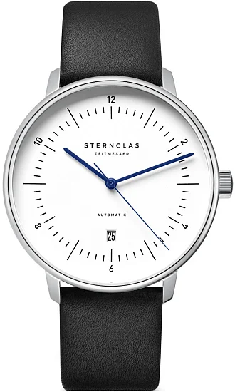 Sternglas Naos XL Automatic Date White Dial S02-NX44-PR07