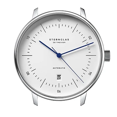 Sternglas Naos XL Automatic Date White Dial S02-NX44-PR04