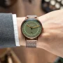  Zdjęcie 2 Sternglas Naos XL Edition 1905 Green Dial Stainless Steel Mesh S01-NXT35-MI11