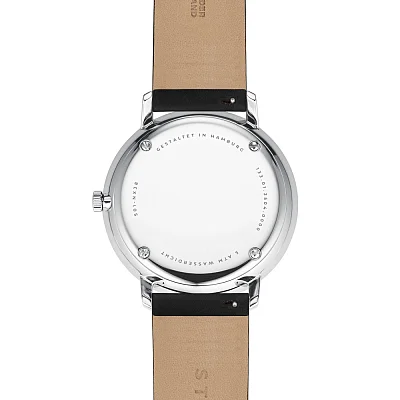 Sternglas Naos XL Quartz Date Black Dial Black Strap S01-NX53-PR07