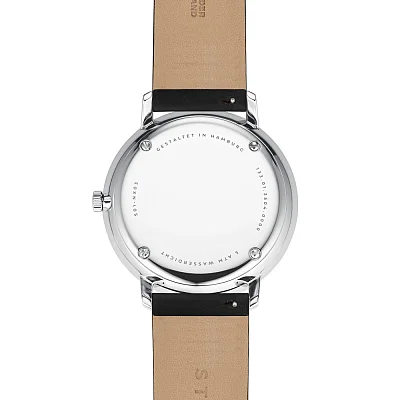 Sternglas Naos XL Quartz Date Sand Dial Black Strap S01-NX54-PR07
