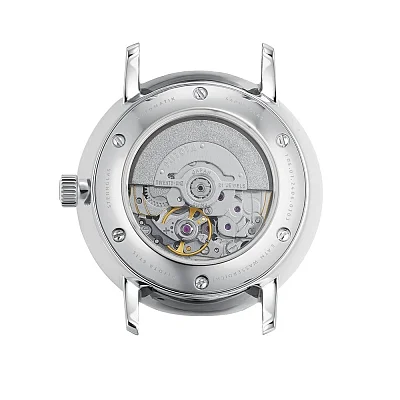 Sternglas Naos XS Automatic White Dial Black Leather Strap S02-ND01-KL05