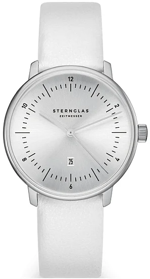 Sternglas Naos XS Edition Elyra Quartz Date White Dial S01-NDE10-KL12