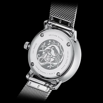 Sternglas Naos XS Edition Elyra Quartz Date White Dial Mesh S01-NDE10-MI01