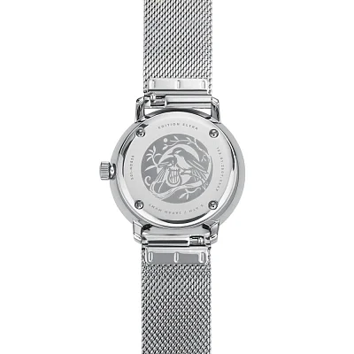 Sternglas Naos XS Edition Elyra Quartz Date White Dial Mesh S01-NDE10-MI01