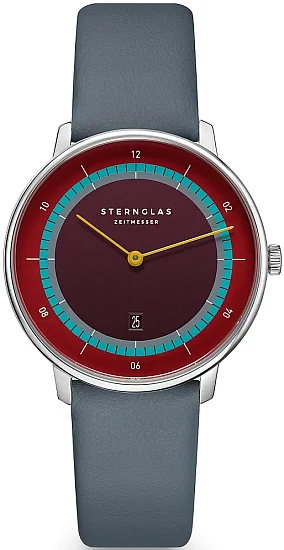 Sternglas Naos XS Quartz Date Edition Argo Rd Dial S01-NDA24-KL10