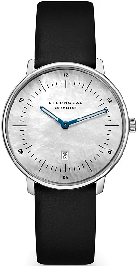 Sternglas Naos XS Quartz Date Mother of Pearl Dial S01-NDP01-KL05