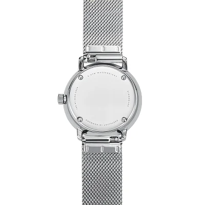Sternglas Naos XS Quartz Date White Dial Mesh S01-ND44-MI01