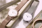  Zdjęcie 3 Sternglas Naos XS Quartz Date White Dial Rose Gold PVD Mesh S01-ND51-MI09