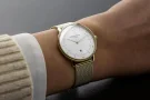  Zdjęcie 5 Sternglas Naos XS Quartz Date White Dial Yellow Gold PVD Mesh S01-ND50-MI07