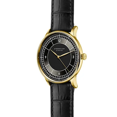 Sternglas Sedius Meca-Quartz Anthracite Sector Dial S01-SD04-HE03