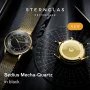  Zdjęcie 2 Sternglas Sedius Meca-Quartz Black Sector Dial Mesh S01-SD04-MI05
